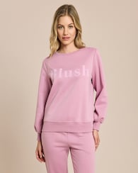 Produktabbildung für Sweatshirt mit Schriftzug
