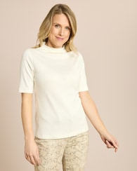 Produktabbildung für T-Shirt mit verziertem Saum