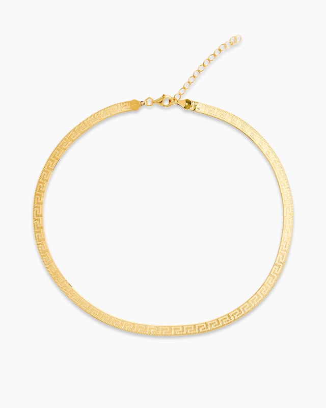 Heringbone-Collier Mäander