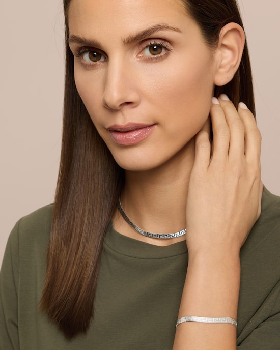 Produktabbildung für Heringbone-Collier Mäander