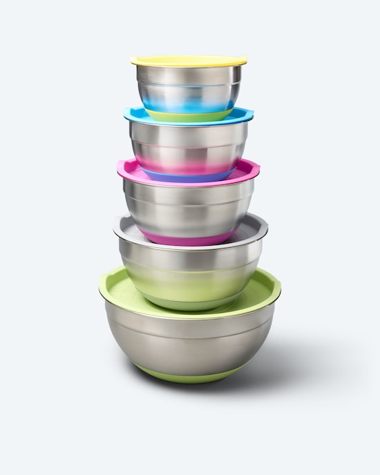 Produktabbildung für Edelstahl-Schüsseln 5tlg.
