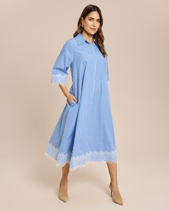 Produktabbildung für Kleid mit Spitzendetails