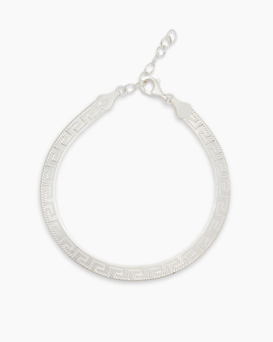 Produktabbildung für Heringbone-Armband mit Mäander-Muster