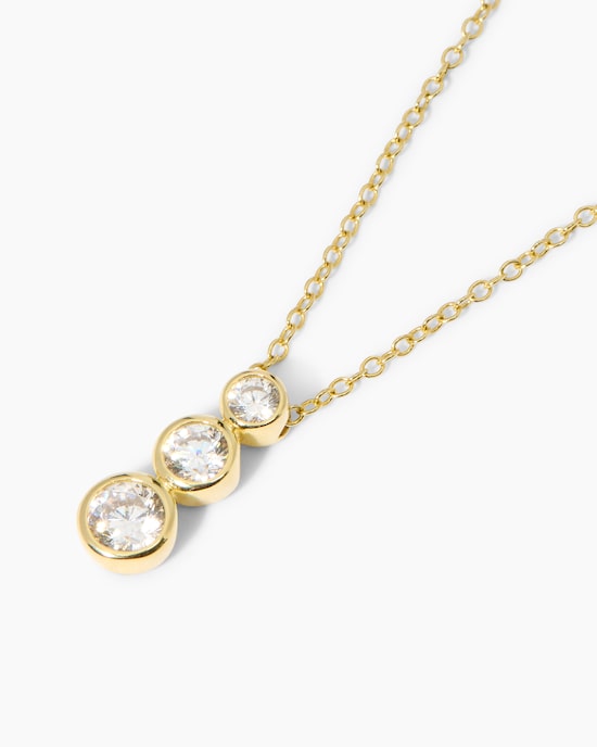 Produktabbildung für Kette + Anhänger mit Zirkonia