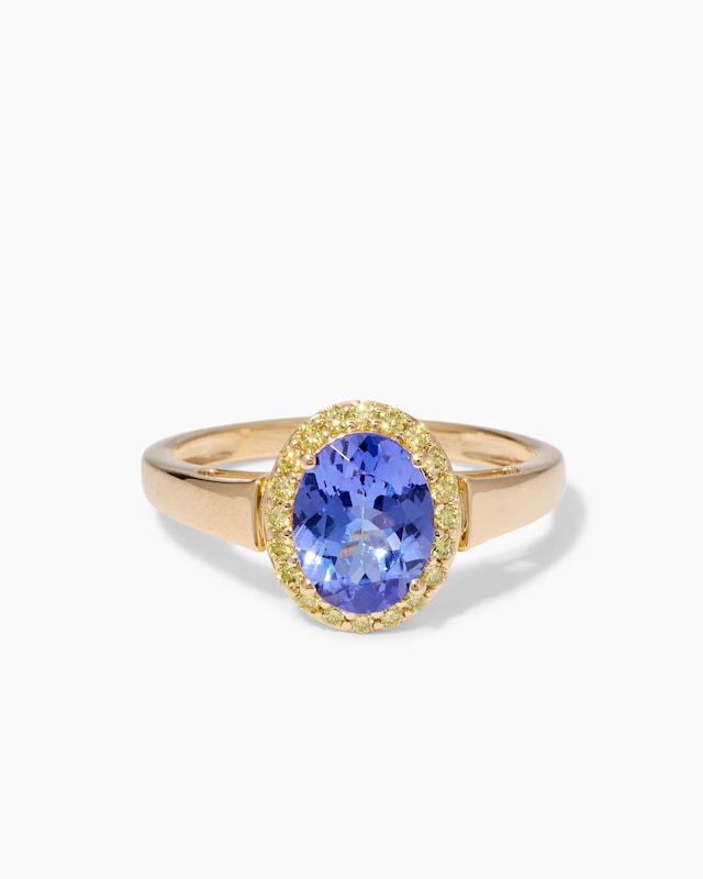 Ring mit Tansanit & Brillanten