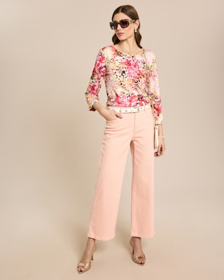 Produktabbildung 3 für Shirt mit floralem Leoprint