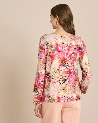 Produktabbildung 4 für Shirt mit floralem Leoprint