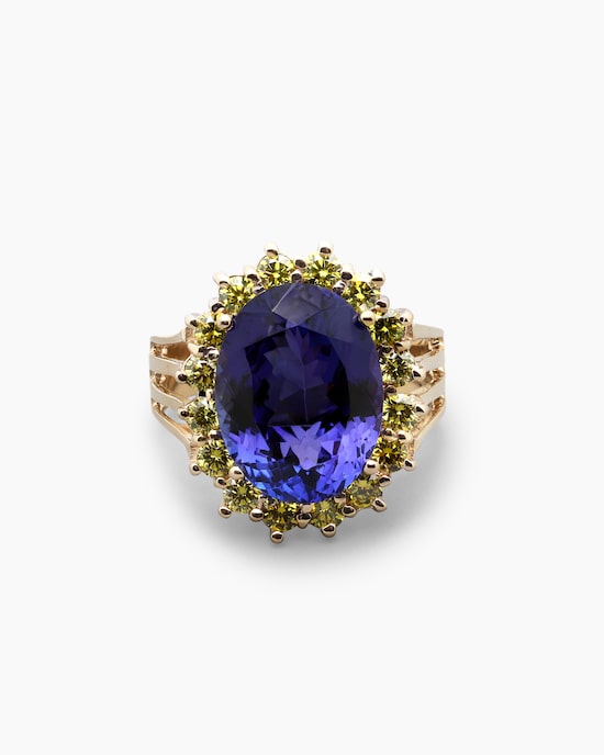 Produktabbildung für Ring mit Tansanit & Brillanten