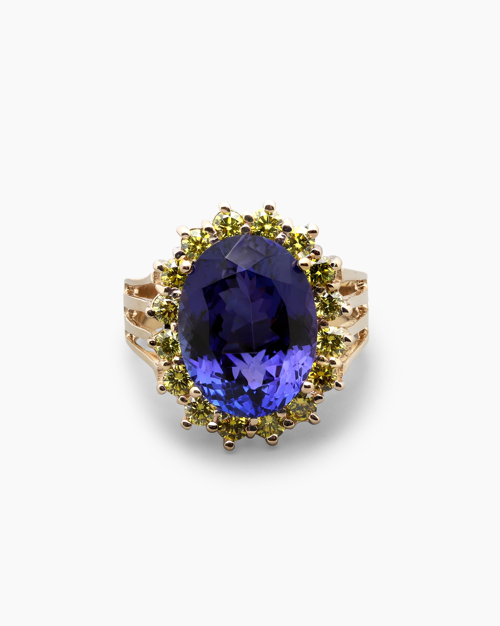 Produktabbildung für Ring mit Tansanit & Brillanten