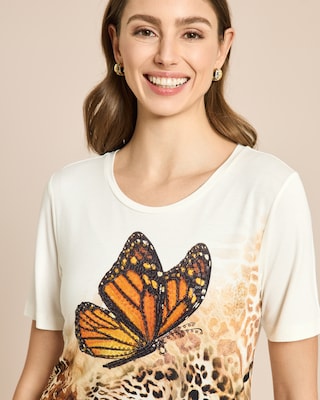 Produktabbildung 5 für Shirt mit Schmetterlings-Animal-Print