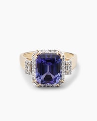 Produktabbildung für Ring mit Tansanit & Diamanten