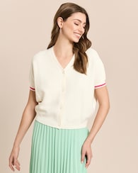 Produktabbildung für Cardigan mit Stickerei