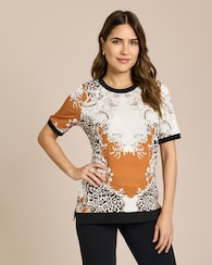 Produktabbildung für Shirt Animalmix-Print und Bündchen