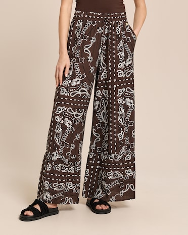 Produktabbildung für Palazzo Hose mit Druck
