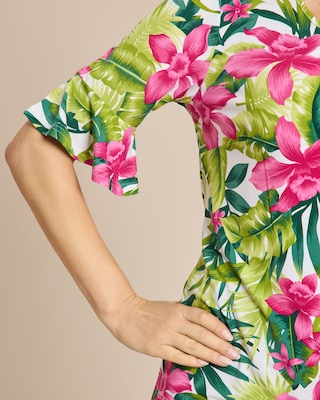 Produktabbildung 5 für Shirt Palmen-Blumenprint