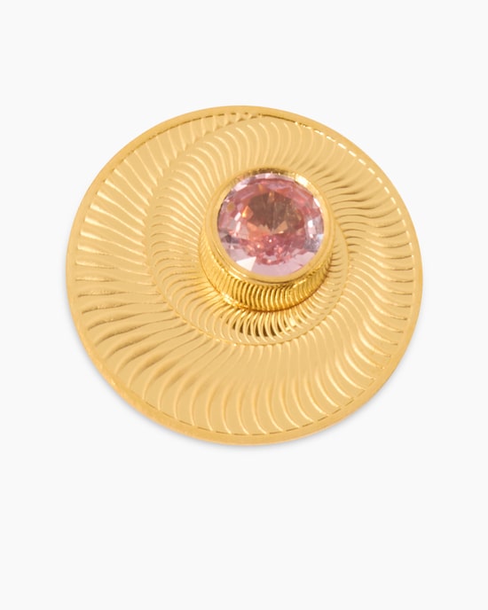 Produktabbildung für Goldmünze mit Padparadscha Saphir