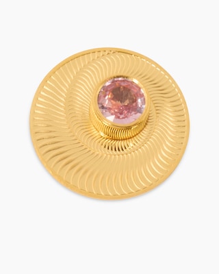 Produktabbildung 1 für Goldmünze mit Padparadscha Saphir