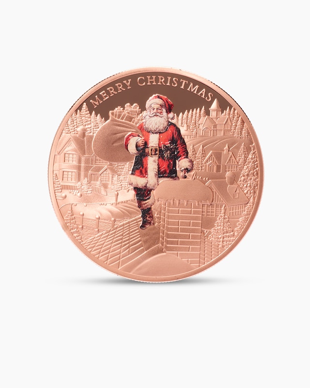 Kupfermünze Santa Claus