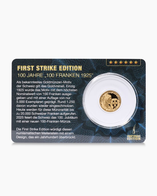 Produktabbildung für Goldmünze 100 Jahre Goldvreneli
