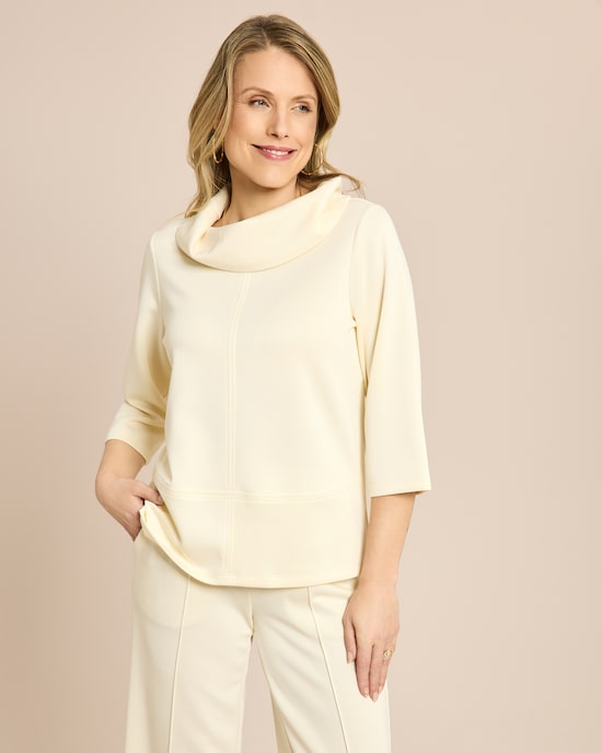 Produktabbildung für Seidentraum Shirt mit Schalkragen