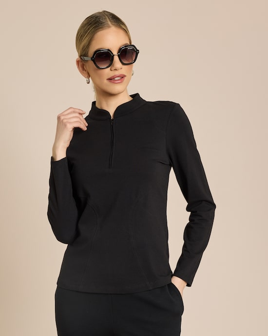 Produktabbildung für Shirt-Bluse aus Jersey