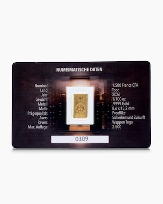 Produktabbildung 2 für Goldmünzbarren "Made in Germany"