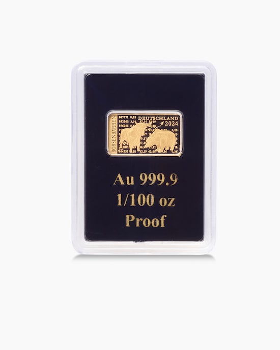 Produktabbildung für Goldbarren Bulle & Bär