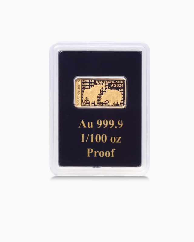 Goldbarren Bulle & Bär