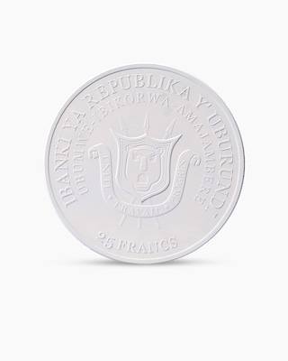 Produktabbildung 2 für Silbermünze White Cerafine Springbock 2025