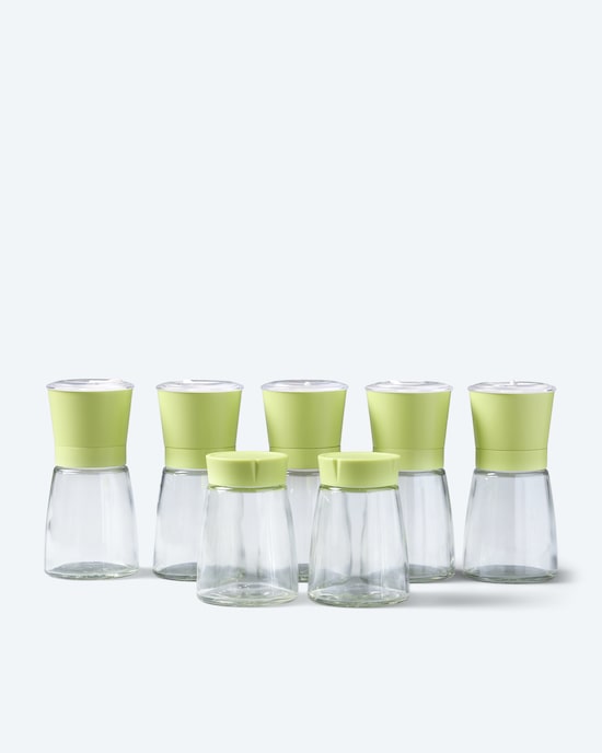 Produktabbildung für Manuelles Gewürzmühlenset 7tlg.