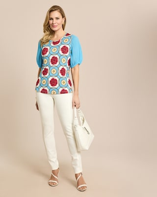 Produktabbildung 3 für Shirt mit Plissée Ärmel und Print