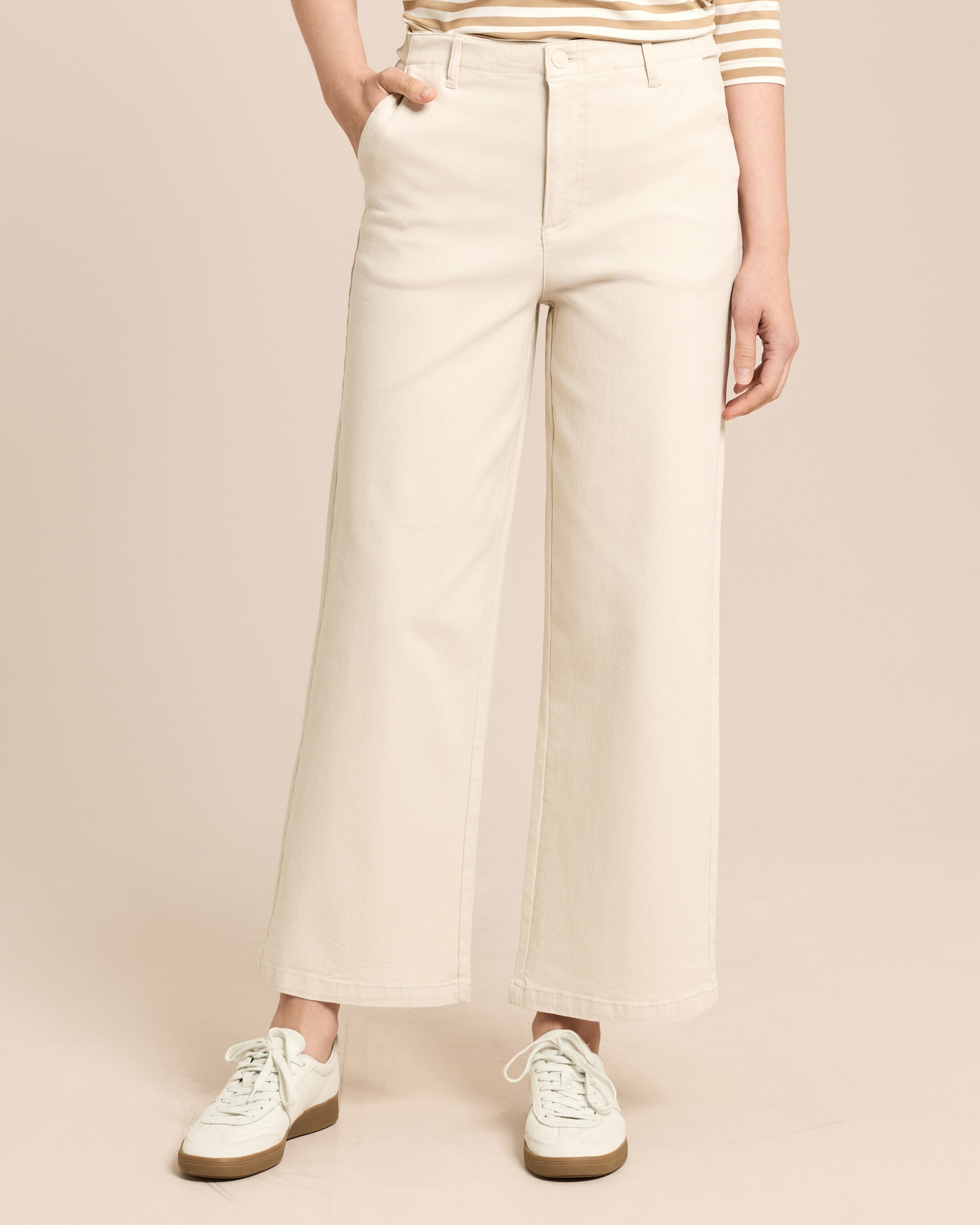 Produktabbildung für Wide Leg Jeans aus Baumwoll-Modal