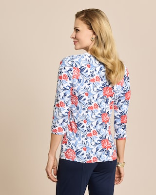 Produktabbildung 4 für Shirt mit Blumen-Ornamentprint