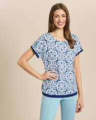 Produktabbildung für Shirt mit Fliesen-Print
