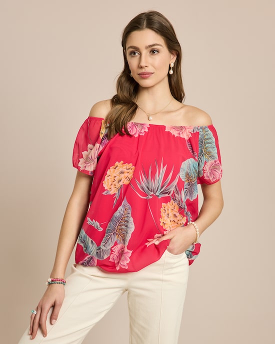 Produktabbildung für Tunika mit Carmenausschnitt