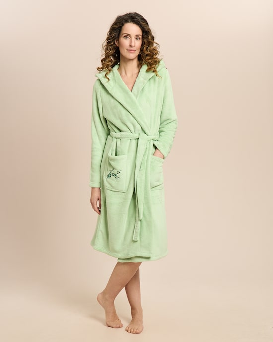 Produktabbildung für Ultra Plüsch Bademantel mit Kapuze