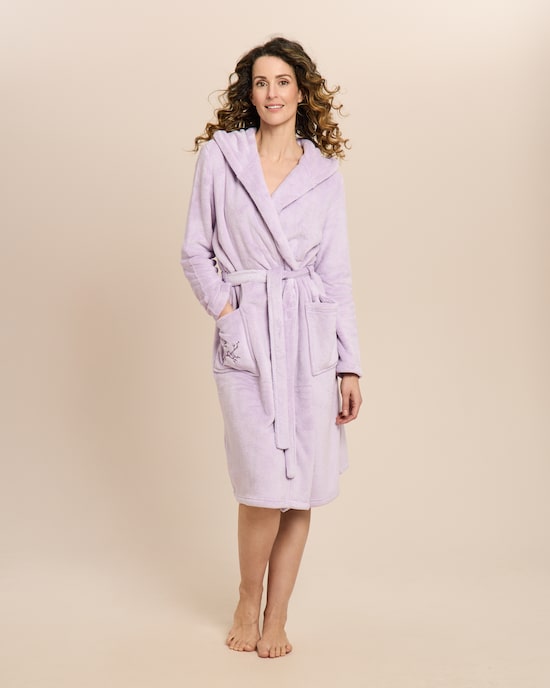 Produktabbildung für Ultra Plüsch Bademantel mit Kapuze