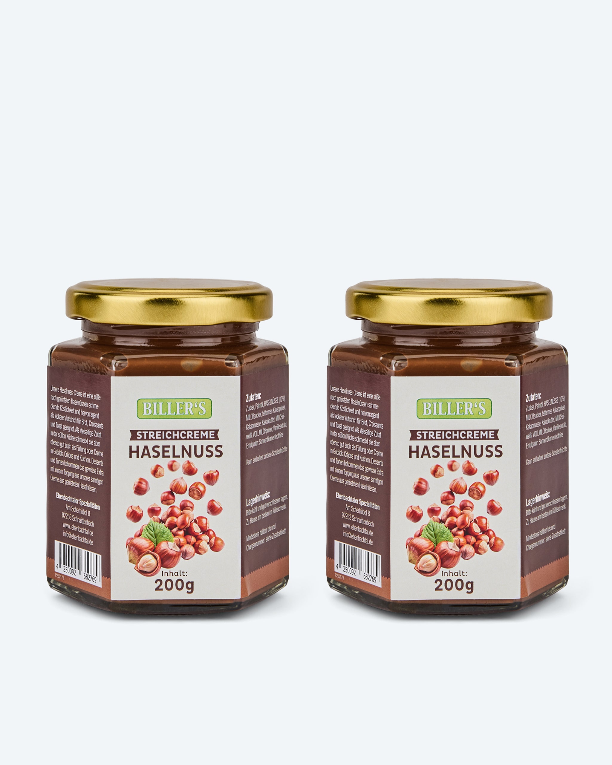 Produktabbildung für Haselnuss Creme, 2x 200 g