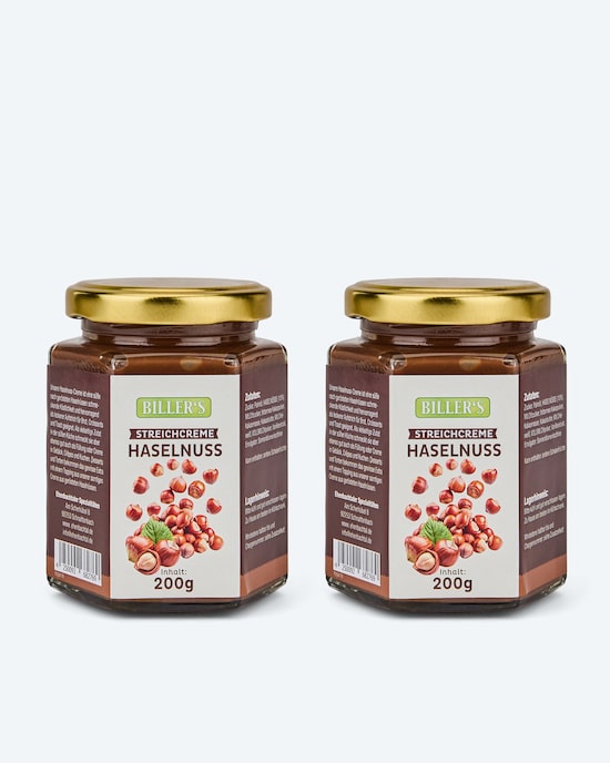 Produktabbildung für Haselnuss Creme, 2x 200 g