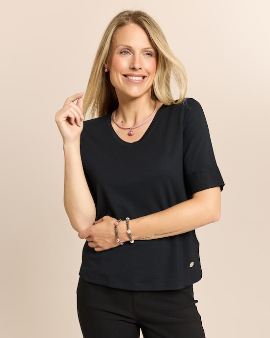 Produktabbildung für Shirt mit Ärmelaufschlag