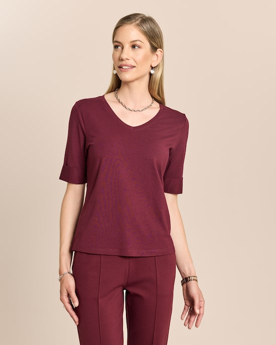 Produktabbildung für Shirt mit Ärmelaufschlag