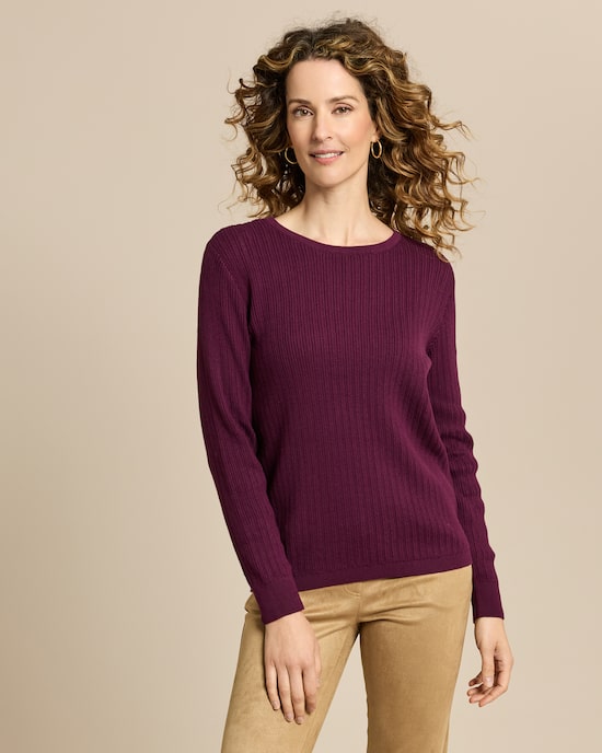 Produktabbildung für Pullover mit Rippen-Struktur