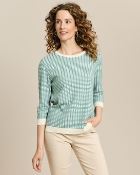 Produktabbildung für Pullover mit Rundhalsausschnitt