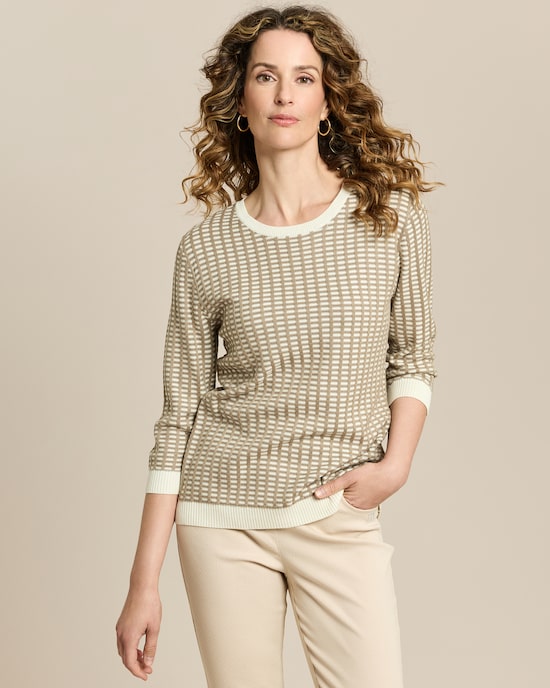 Produktabbildung für Pullover mit Rundhalsausschnitt