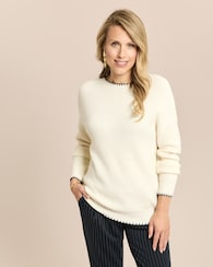 Produktabbildung für Pullover im Patentstrick & Dekostich