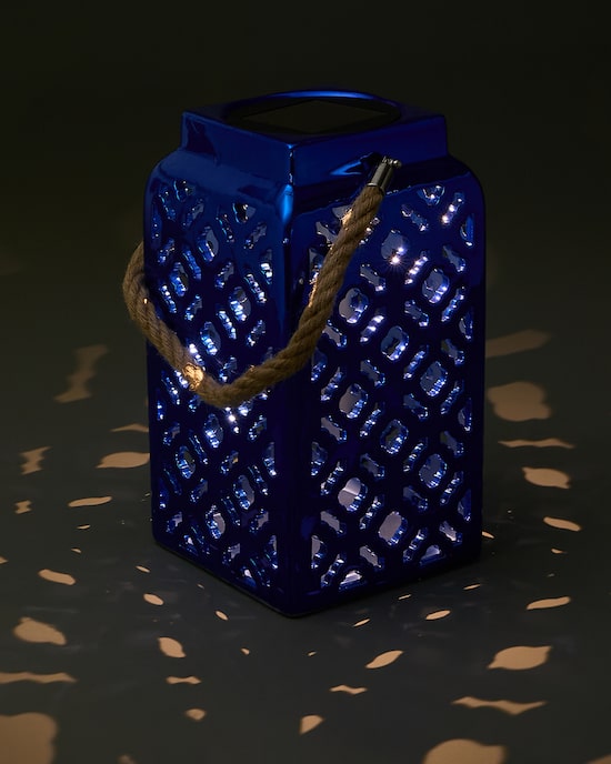 Produktabbildung für Solar Keramik Laterne "Metallic"