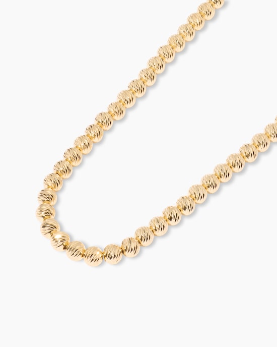 Produktabbildung für Kugelcollier mit diamantierten Kugeln