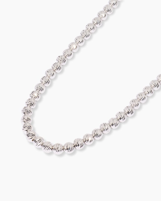 Produktabbildung für Kugelcollier mit diamantierten Kugeln