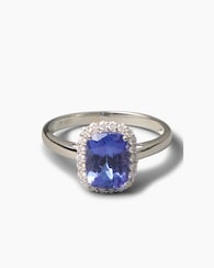 Produktabbildung für Ring mit Tansanit AAAA+ und Brillanten