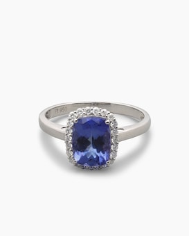 Produktabbildung für Ring mit Tansanit AAAA+ und Brillanten